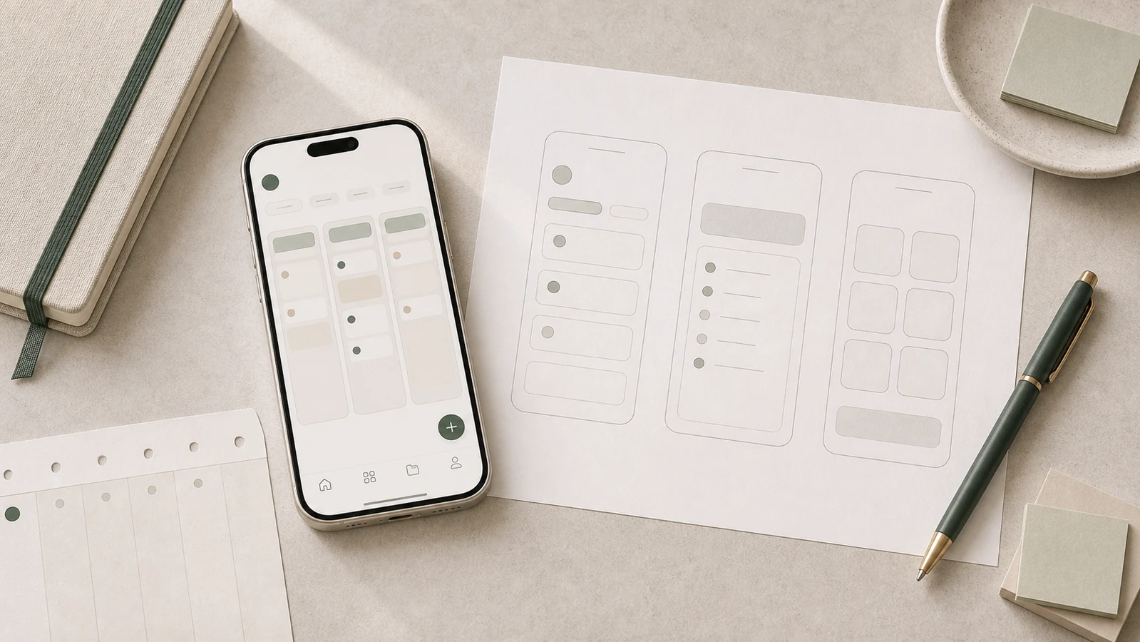 projektledningsapp visualiserad med kanban, tidslinje och teamstatus, scope och mobilflöden på skrivbord.